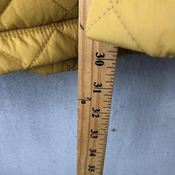 Happer Man Jacket Mens 2XL Yellow Brown Corduroy Collar Quilted Outdoor Coat - Picture 5 of 16